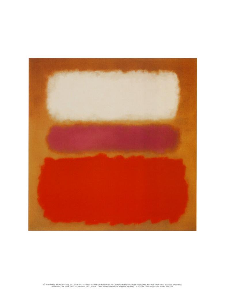 White Cloud over Purple マーク・ロスコ25in×25in White Cloud over Purple マーク・ロスコ25in×25in - メルカリ